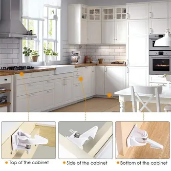 

Child Lock Baby Safety Baby Protections Cabinet Door Lock Kids Drawer Locker Security Invisible Locks