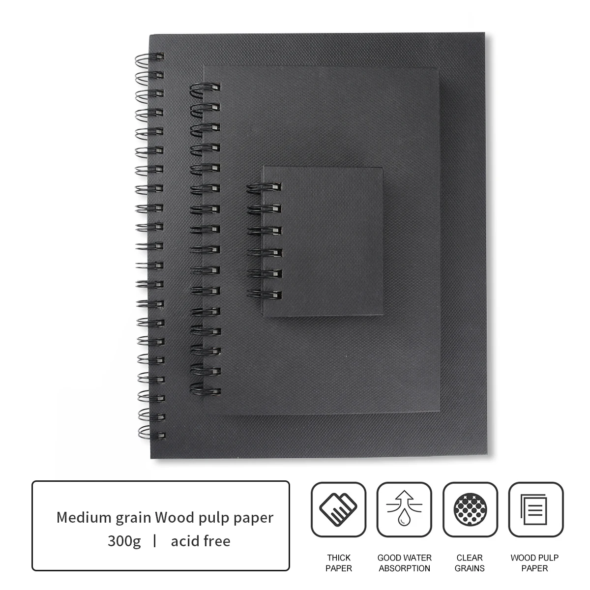 SeamiArt 12 시트 230gsm 미니 수채화 스케치북 학교 초보자를위한 드로잉 노트 수채화 그림 미술 용품