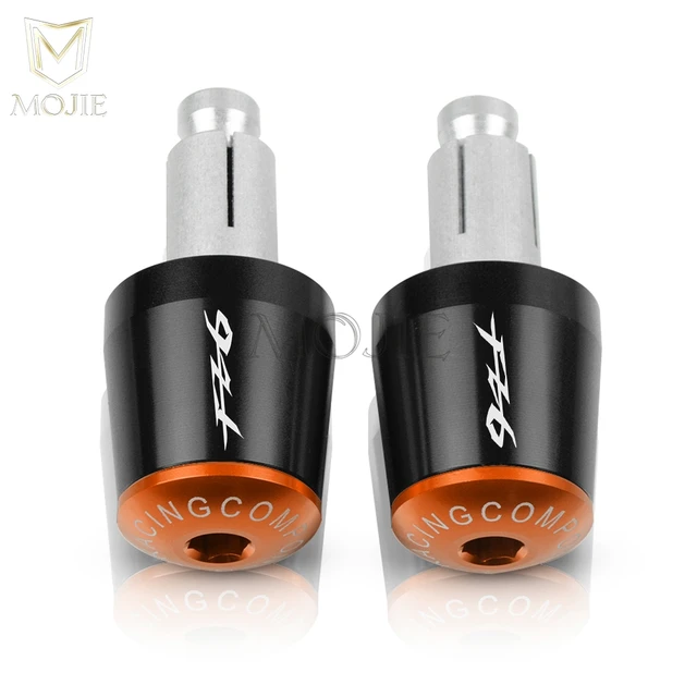 22mm Motorcycle Handlebar Grips End Handle Bar Cap End Plug For YAMAHA FZ6 FAZER FAZER600 FZ6S FZ6N FZ6S2 FZ6R S2 SJ6S FZ600 Black Orange