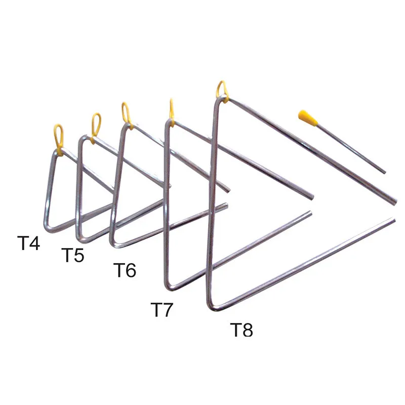 1 предмет; Новинка; 4/5/6/7/8 дюймов Треугольники orff Музыкальные инструменты Группа ударные Обучающие, музыкальные Triangolo для детей
