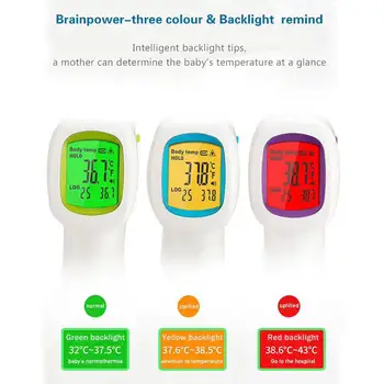 

LanLan Digital Temperature Thermometer IR Infrared Thermometer Non-contact Forehead Body Surface Temperature instruments