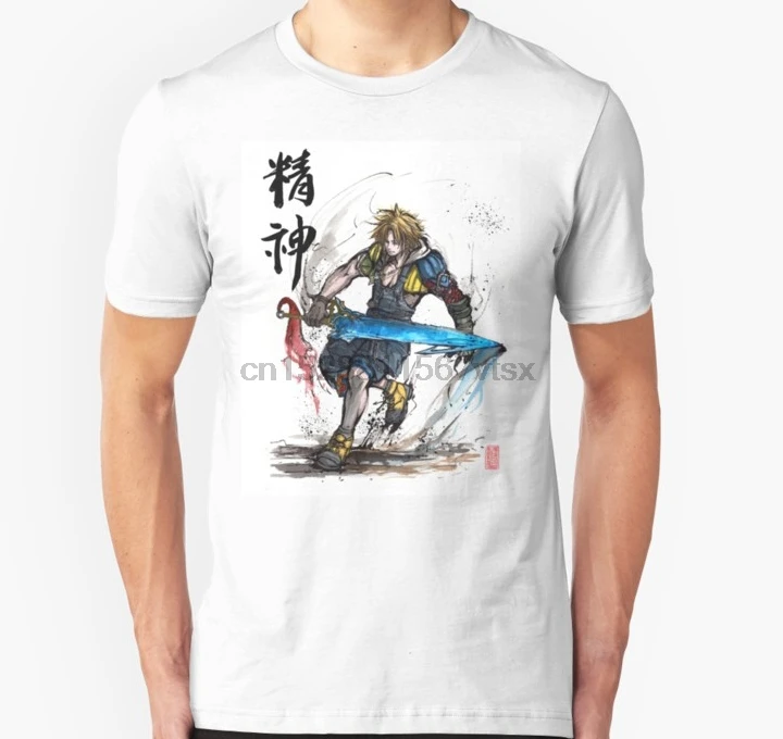 Мужская футболка Tidus из Final Fantasy X унисекс с принтом Футболки | одежда