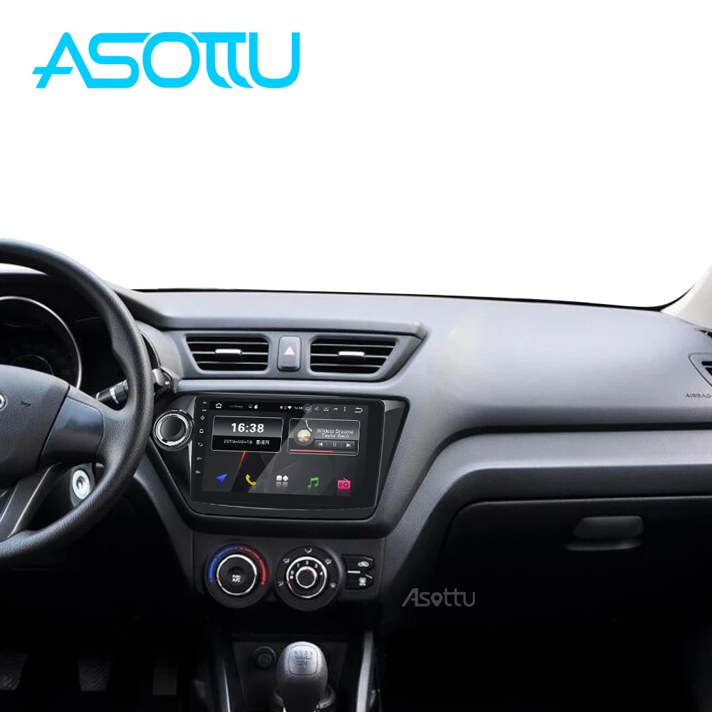 Asottu KI301 с dsp android 9 0 автомобильный dvd для Kia k2 RIO 2010 2011 2012 2013 2014 2015 Автомобильный rdio gps