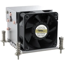 COOLSERVER – R63 4 caloducs 2U CPU de serveur pour Intel LGA2011 1700 115X AMD AM4, station de travail, ventilateur de refroidissement d'ordinateur 