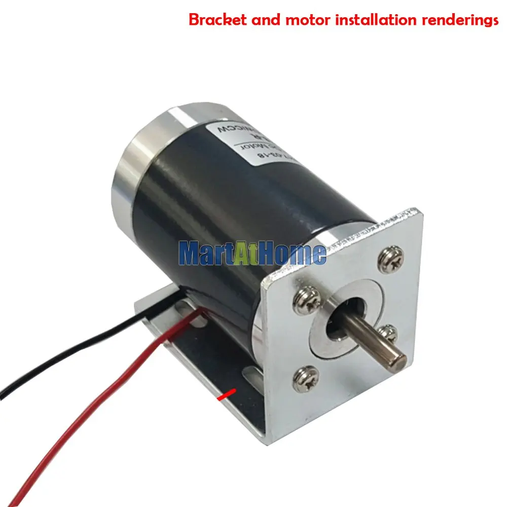 12V 24V Мини постоянный магнит DC мотор PMDC Поддержка положительный и отрицательный, Скорость регулирования 2000~ 6000 об/мин с кронштейном