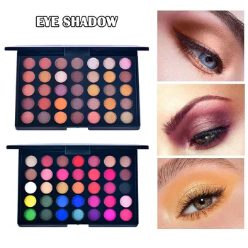 

Hot sale 35 Colors Eyeshadow Makeup Pallete Matte Shimmer Lasting Silky Powder Makeup Set