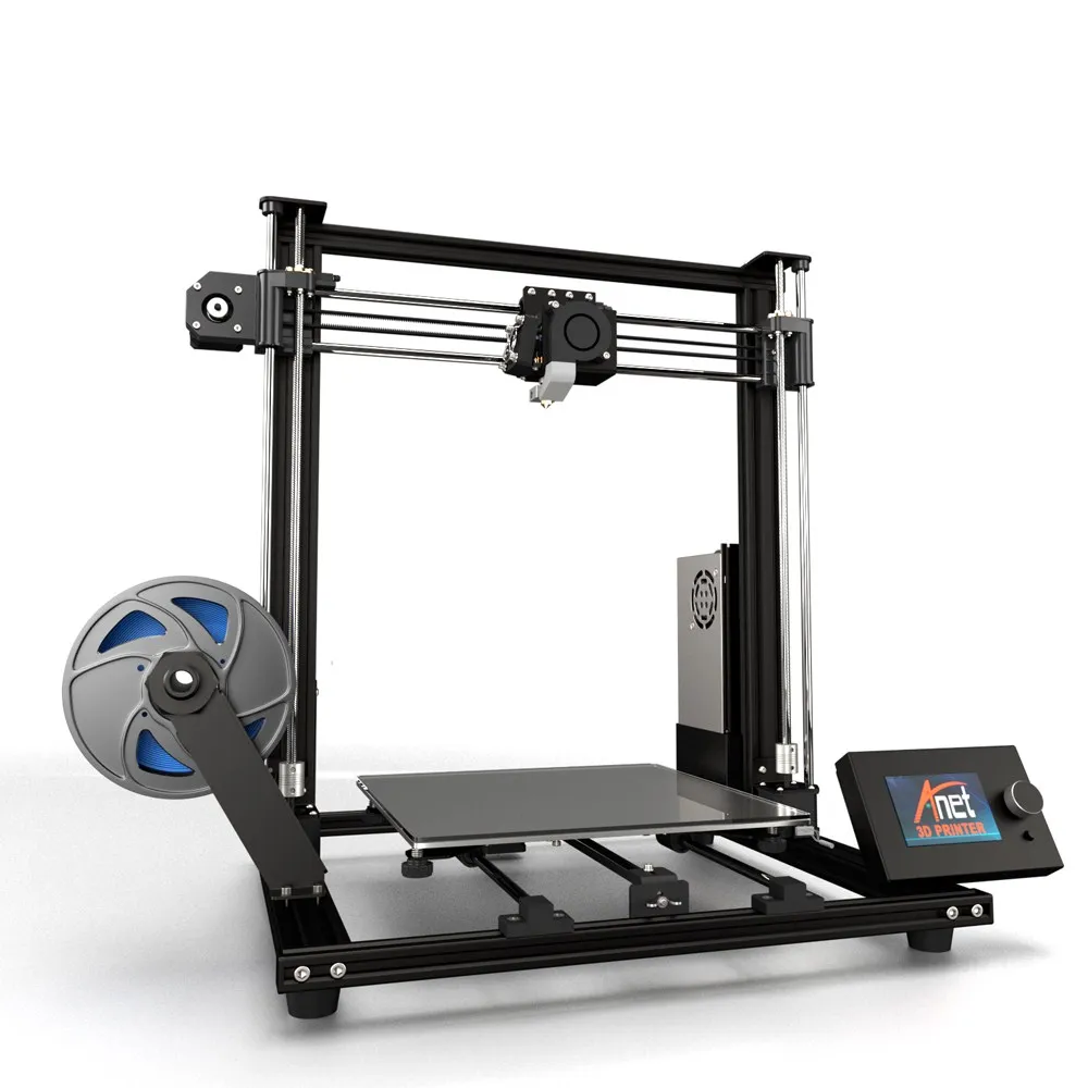 Модернизированный Anet A8 плюс 3D-принтеры Высокоточный DIY A8 плюс 3D-принтеры Self-монтажные алюминиевые сплав рама со съемными ЖК-дисплей Экран