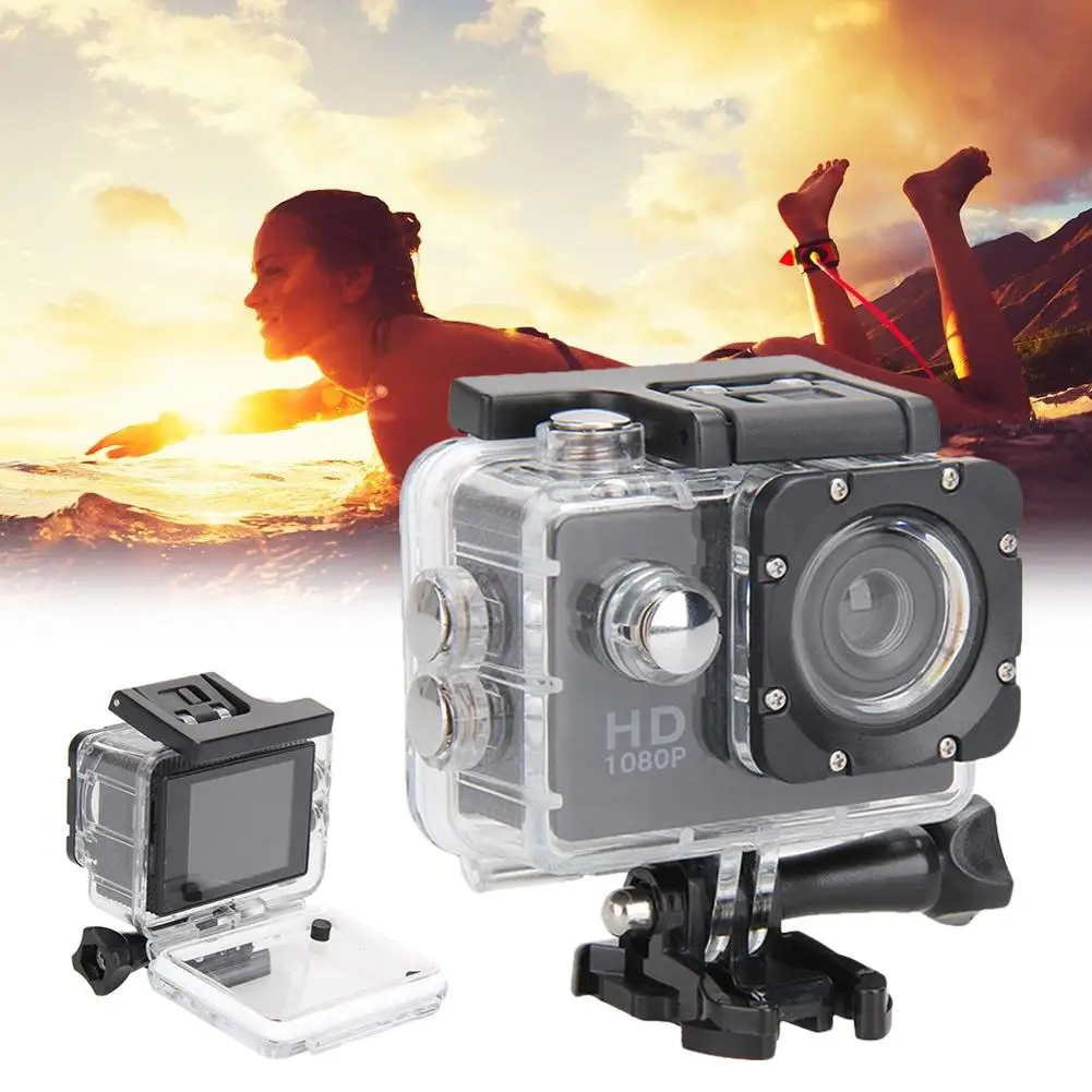 2.0 Inch Full HD 1080P Waterproof Camera Camcorder Sports DV Go Car Cam Pro Camcorder With Cam Accessories for skiing Cycling sports camcorder
