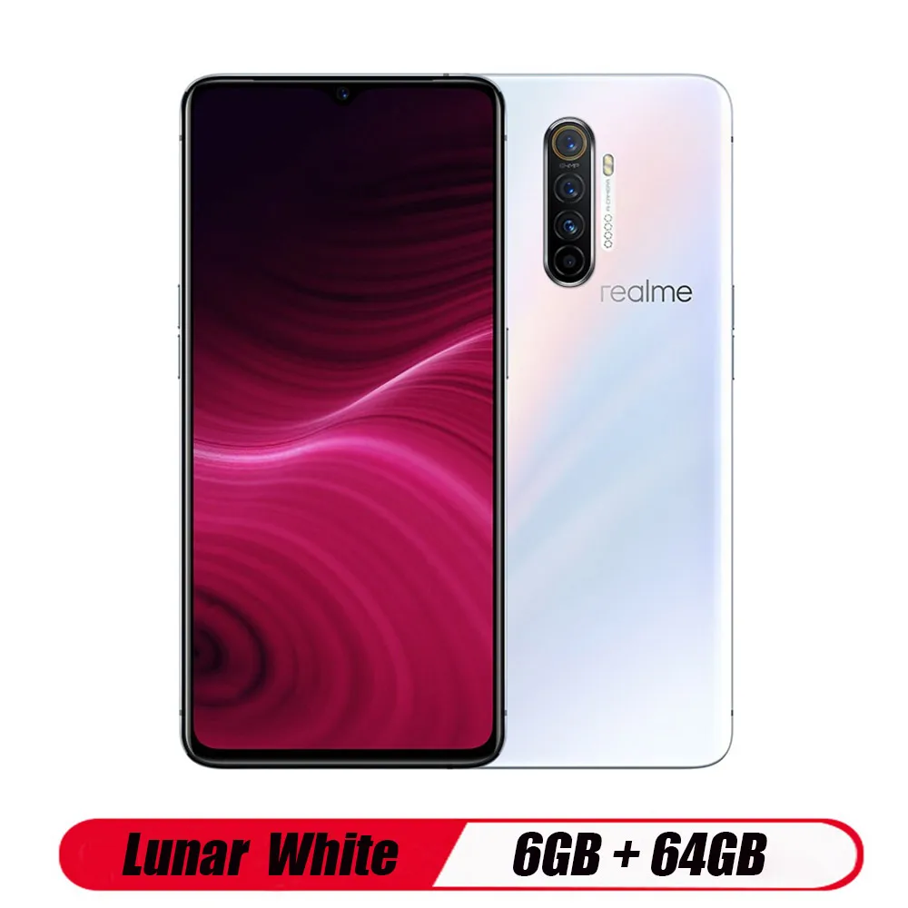 OPPO realme X2 Pro 8GB 128GB 6,5 ''мобильный телефон Snapdragon 855 Plus 64MP Quad camera телефон nfc 50W Super VOOC быстрое зарядное устройство - Цвет: 6GB 64GB  White
