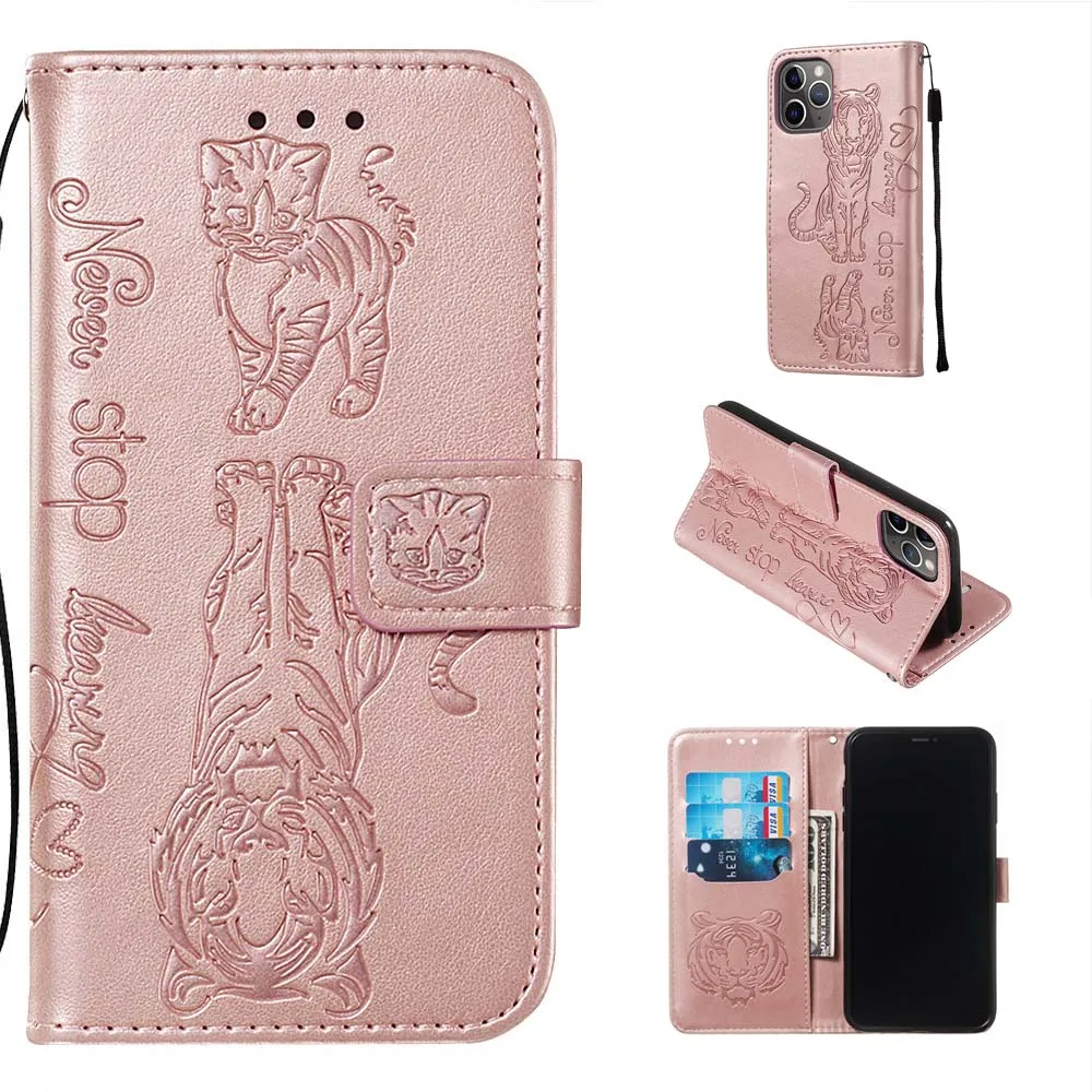 

Embossing pattern Stand Flip PU Leather Case For iphone 11 X Xs Xsmax XR Card Pocket Phone Cover for iphone 11 pro max 2019 case