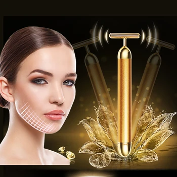 

24K Beauty Bar Golden Energy Face Massager Beauty Care Vibration Facial Massager