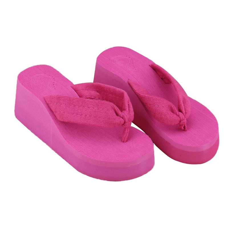 Sandalias de cuña suaves para mujer, chanclas de plataforma, zapatillas de  playa, Verano|Chancletas| - AliExpress