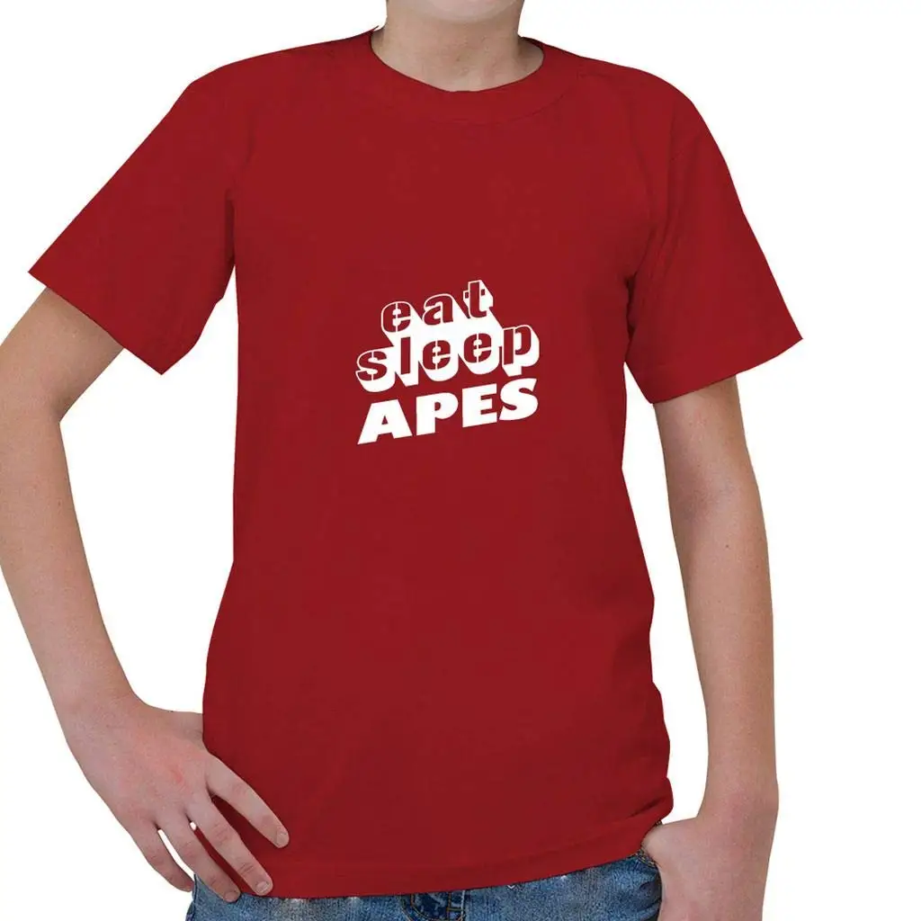 FGHFG EAT Sleep Apes Kid's Short Sleeve T Shirt |