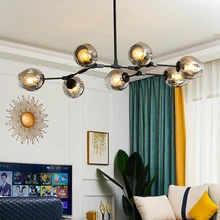 Modern LED Chandelier Lighting for Home Decoration Glass lights Hang amp Living Room Dining Room Lamp Kitchen Indoor Lighting