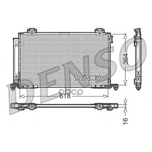 Конденсатор, Кондиционер Toyota Avensis(03-09) Denso арт. DCN50015