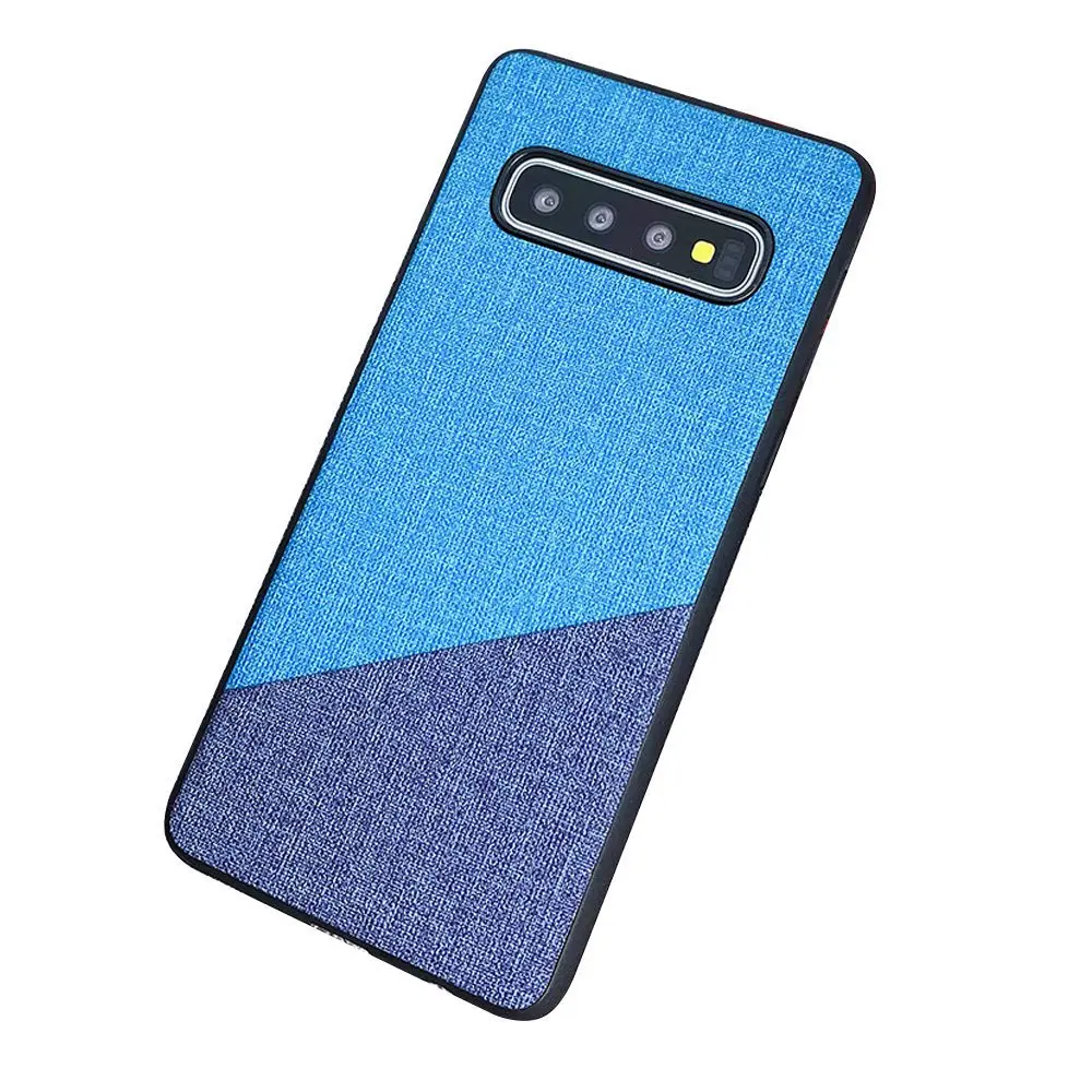 Blue Caseier чехол для телефона для samsung S10 S9 S8 плюс сплайсированные шаблон чехол для samsung A50 A30 A7 A8 Note 9 8 чехлы - Цвет: Blue