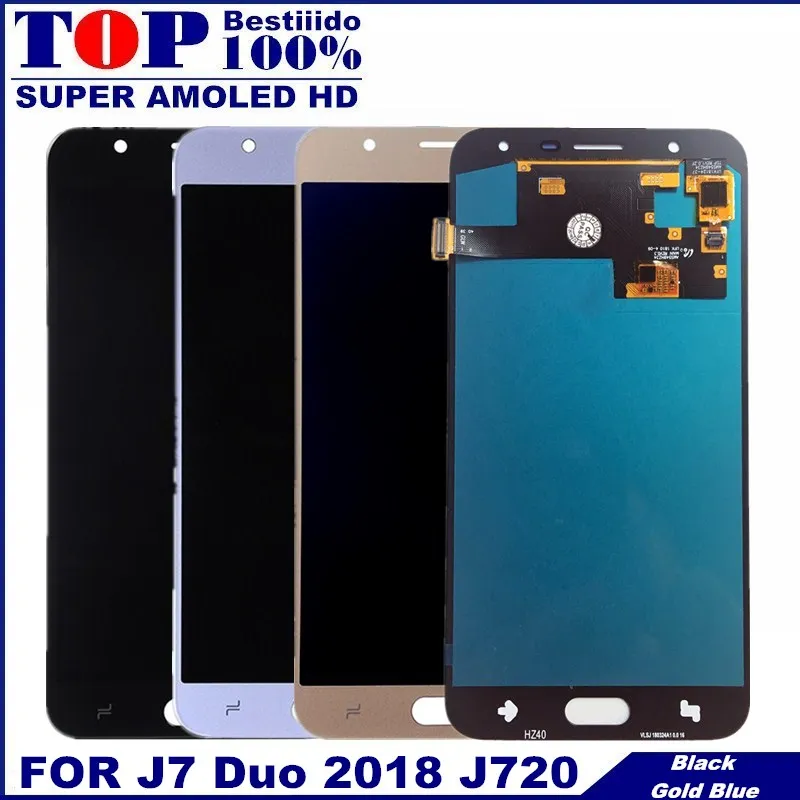 Замена для samsung Galaxy J7 Duo 2018 J720 J720F ЖК-дисплей сенсорный экран дигитайзер стекло