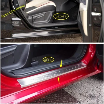 

Lapetus Inner Door Sills Scuff Plate Welcome Pedal Cover Trim Fit For Mazda 2 Demio 2015 - 2019 Auto Accessories