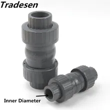 Внутренний диаметр 20 мм до 63 мм ПВХ односторонний обратный клапан фитинг для полива сада аквариума