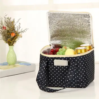 

4 Colors Printing Insulated Thermal Cooler Box Food Storage Bag Picnic Container Canvas 2020