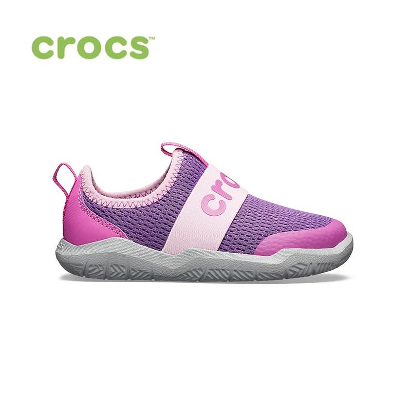 Купить CROCS Swiftwater EasyOn Logo Shoe K KIDS  Детская одежда и обувь | Кроссовки и кеды для девочек (1005001532337203)
