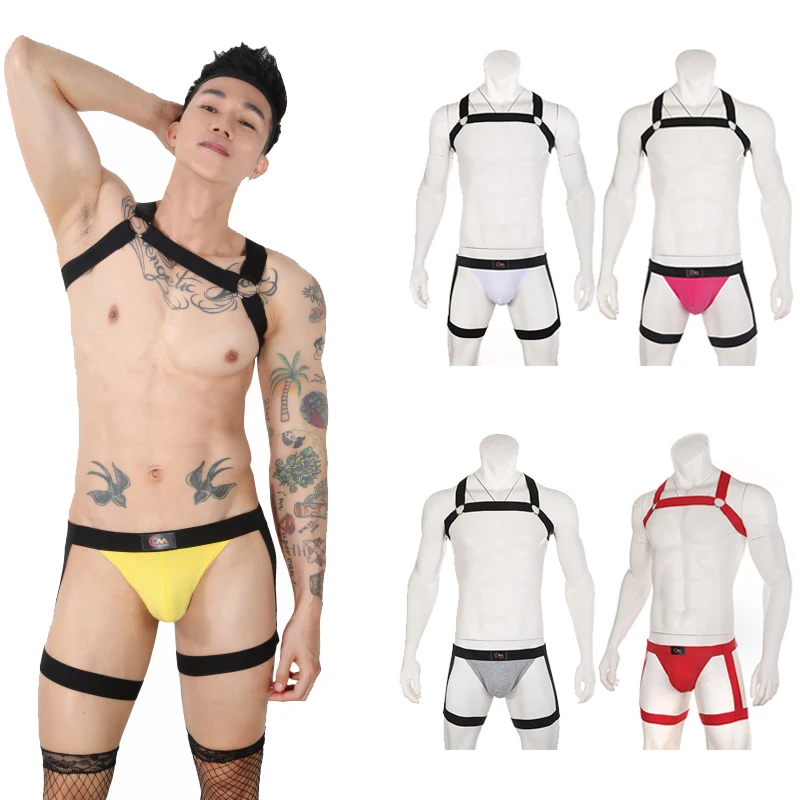 CLEVER-MENMODE Mens Sexy Lingerie Leg Belt Briefs Underwear Male Panties Harness Straps Bondage Elastic Erotic Fetish Costume -Zentai shop online H238c7bf4452d4c8cbe322b9788ceac38F.jpg