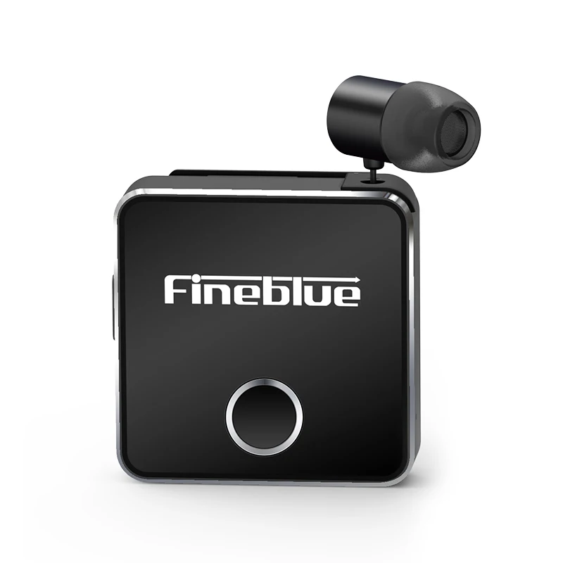 Fineblue Mini F1 pro business bluetooth 5 0 Earphones Wireless Clip Collar Style Headset Retractable Handsfree Bluetooth F910