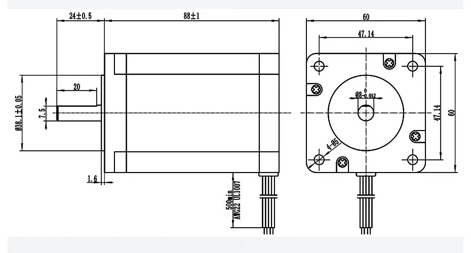 ЧПУ Маршрутизатора Комплект 4-оси M335 Драйвер Мотора 0.5A-3.5A+ 1.26 Nm Nema23 Шаговый Мотор