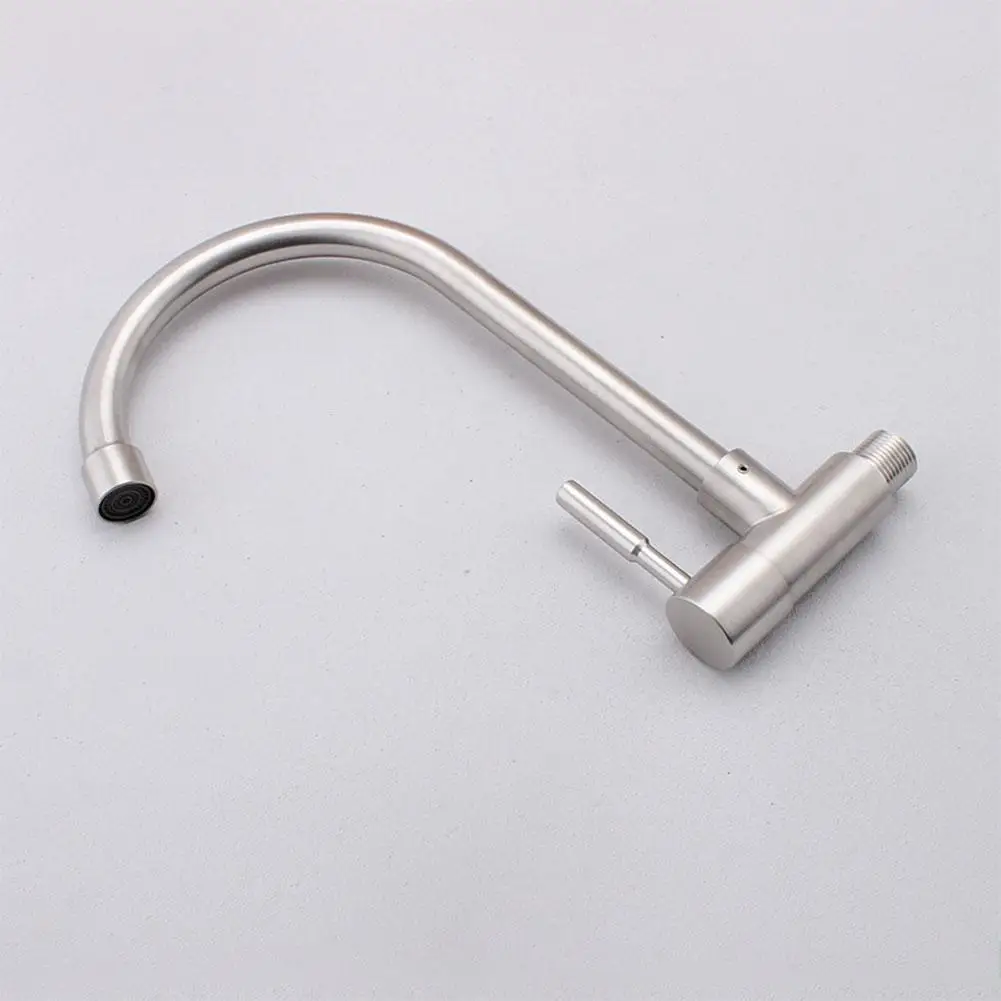 None Stainless Steel Water Faucet Wall Mounting Water Tap for Basin Sink and Kitchen Faucet