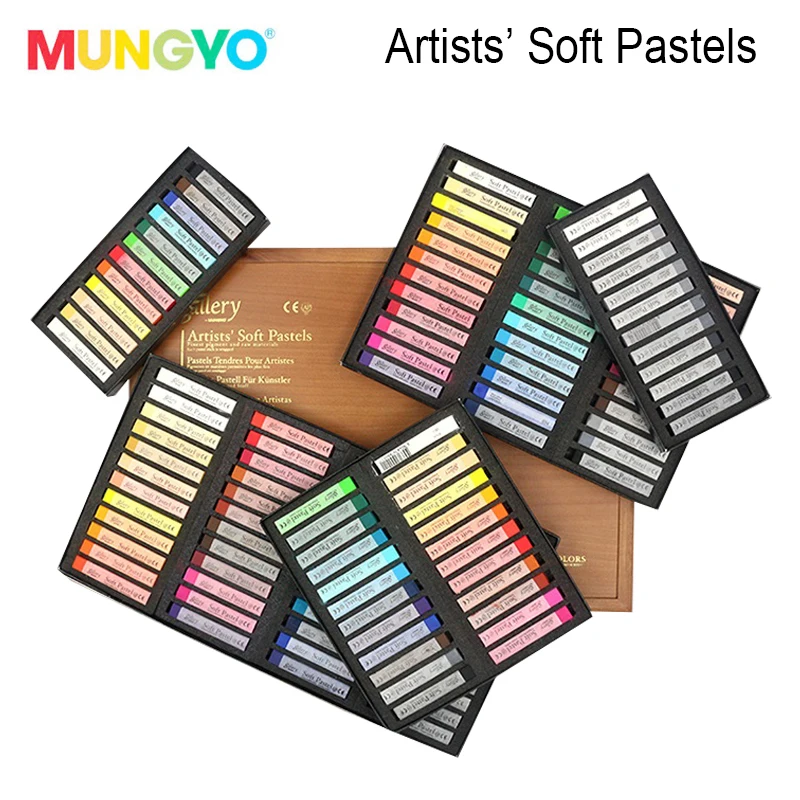 12 24 or 48 Colours SHINHAN ART Artists Soft Square Pastels Set Full Stick  Chalk