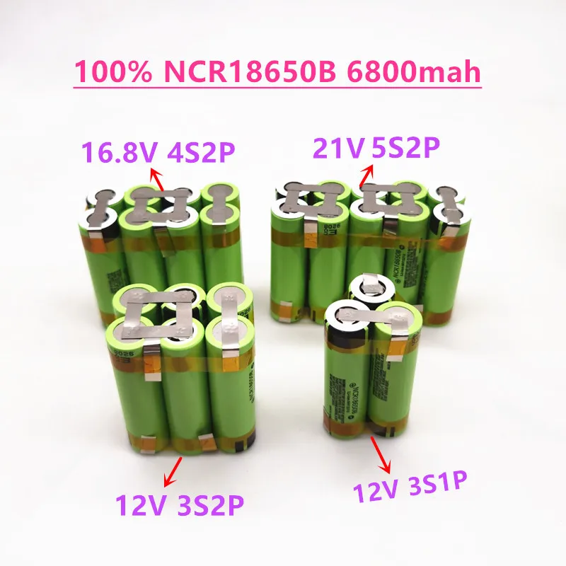 Аккумуляторная батарея NCR18650B Оригинальная 12 в 2020 21 25 16 8 мАч 20 А ток разряда для