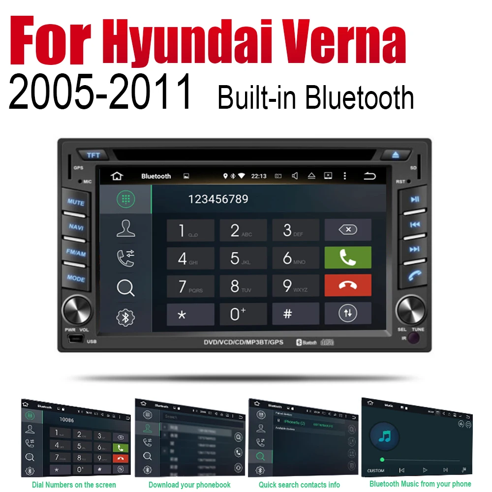 ZaiXi автомобильный dvd-плеер gps навигация для hyundai Verna 2005~ 2011 автомобильное мультимедиа андроид экран системы радио стерео