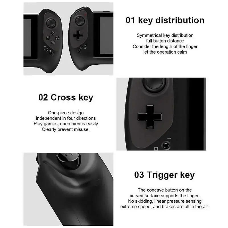 IPEGA PG-9163 Ручной игровой контроллер с захватом типа C Ручной игровой контроллер для игровой консоли с переключателем