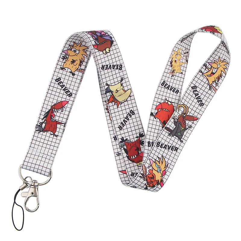 PC241 20 шт./лот Angry Beaver Lanyards Id Бейдж держатель Брелок ID Card Pass тренажерный зал мобильный бейдж держатель