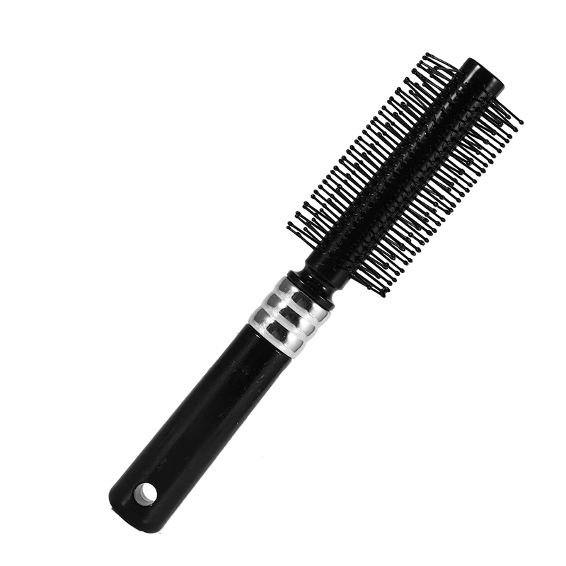 Пластиковая ручка круглая салонная щетка для волос укладки щетины гребень