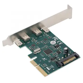 

PCI-E X4 10Gpbs Ultra High Speed Double Type-c Interface Expansion Adapter Riser Card