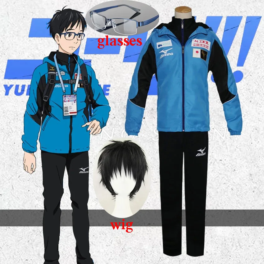 Аниме Yuri on Ice Katsuki Yuri Jacket Plisetsky Косплей Карнавал Хэллоуин костюмы унисекс японский стиль Yurio спортивная одежда Аниме Yuri on Ice Katsuki Yuri Jacket Plisetsky Косплей Карнавал Хэллоуин костюмы унисекс японский стиль Yurio спортивная одежда