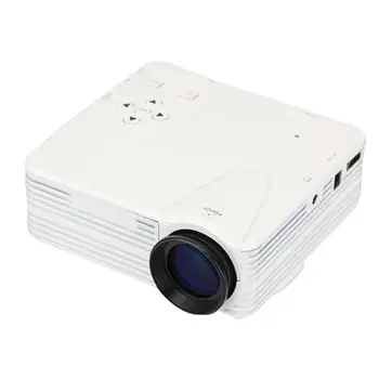 

White H80 Projector Portable Mini 640X480 Pixels Full Hd Brighter And Clear Led Projector Video Home Cinema Theater