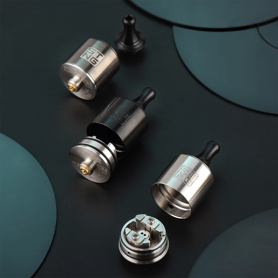 Wotofo STNG MTL RDA Tank 22mm diameter Atomizer 1.2ohm single coil with 510 Squonk Pin & wotofo profile cotton E-Cigarette Tank (8)