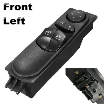 

Window Switch For Mercedes Front Left Master Electric Power Control Sprinter W906 Plastic Black 1PCS