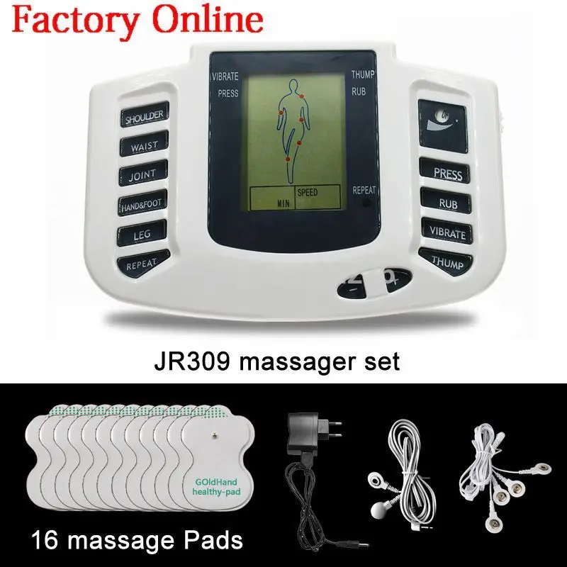 50-1000sets JR309 Health Care Electric massager Tens Acupuncture Therapy losing weight Machine Slimming Body Stimulator Sculptor | Красота и