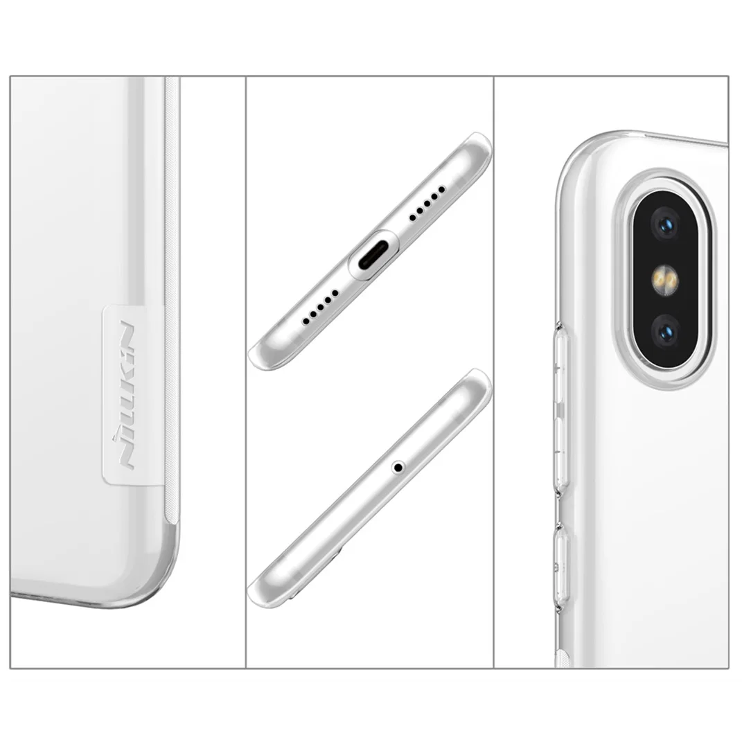 Чехол Nillkin для Xiaomi Mi 8 6X A2 SE натуральный прозрачный мягкий Силиконовый ТПУ