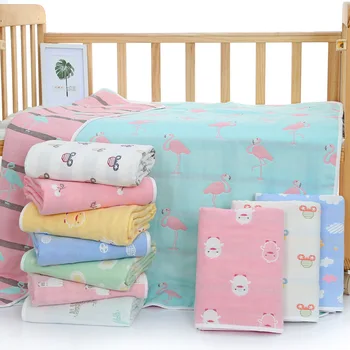 

Six-Layer Cotton Baby's Bath Towel Baby Towel Blanket Baby Gauze Children's Quilt 6-Layer Jacquard Blanket 110*110