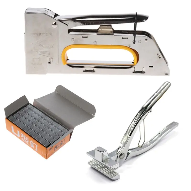 

Nail Staple Gun Set fit for Door Type Nails with Canvas Plier Art Painting Tool