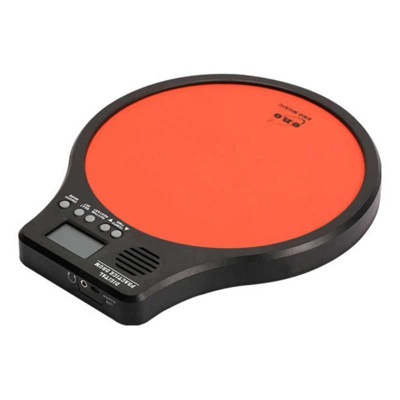 NEW Portable Digital Electric Drum Pad Lightweight shockproof skid-proof Top Quality Training Practice Metronome Counter - Цвет: Красный