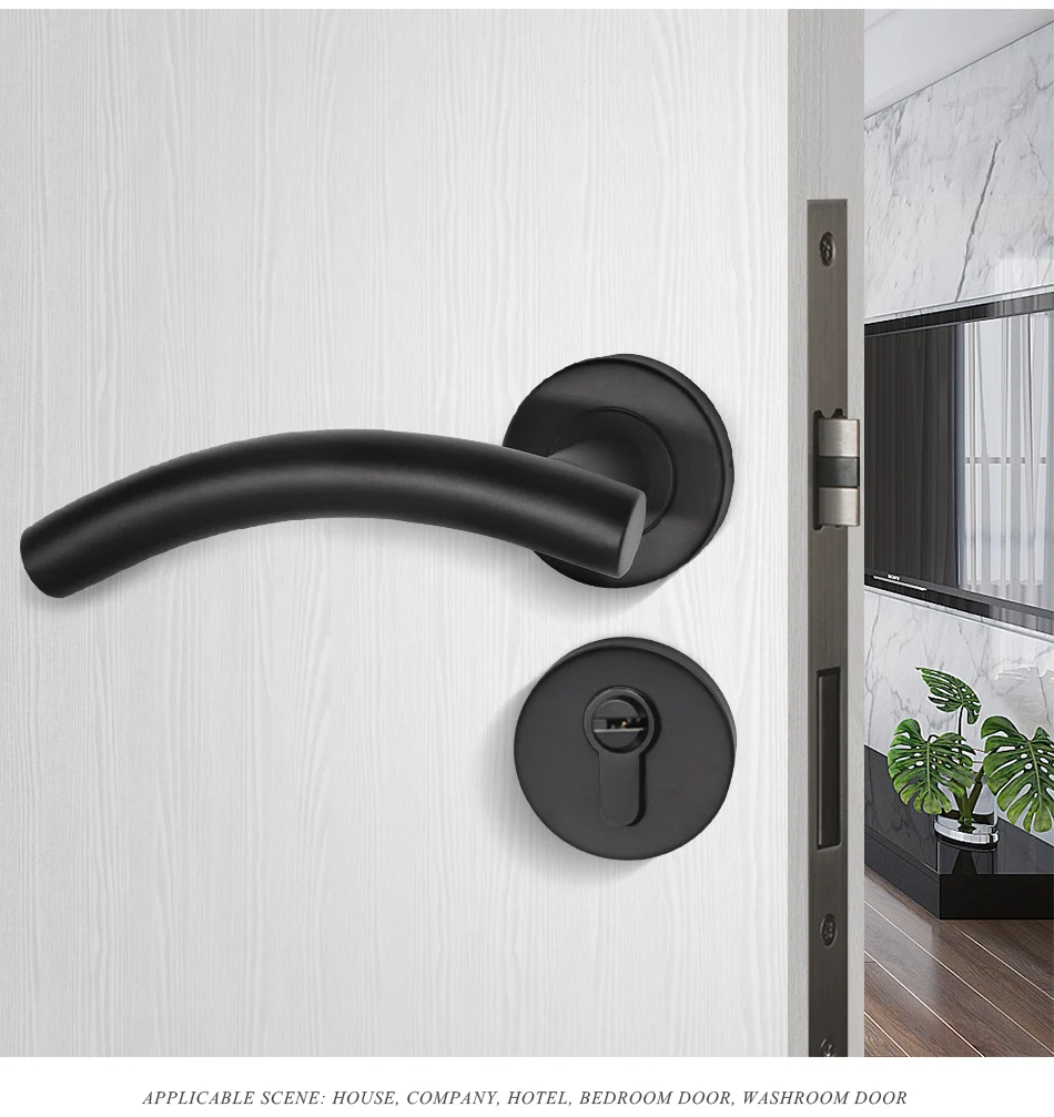 LH1006-Modern-black-color-stainless-steel-tube-lever-door-handle-bedroom-washroom_10