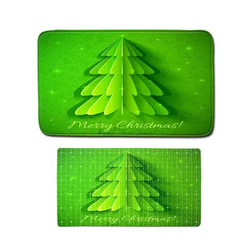 

Christmas Pattern Non-slip Carpet Bath Mat Floor Mat Foot Mat PVC Non-slip Mat