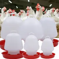 Plastic Poultry Drinker Chick Waterer Hanging Chicken Water Feeder Durable Automatic Water Container for Duck Goose 1