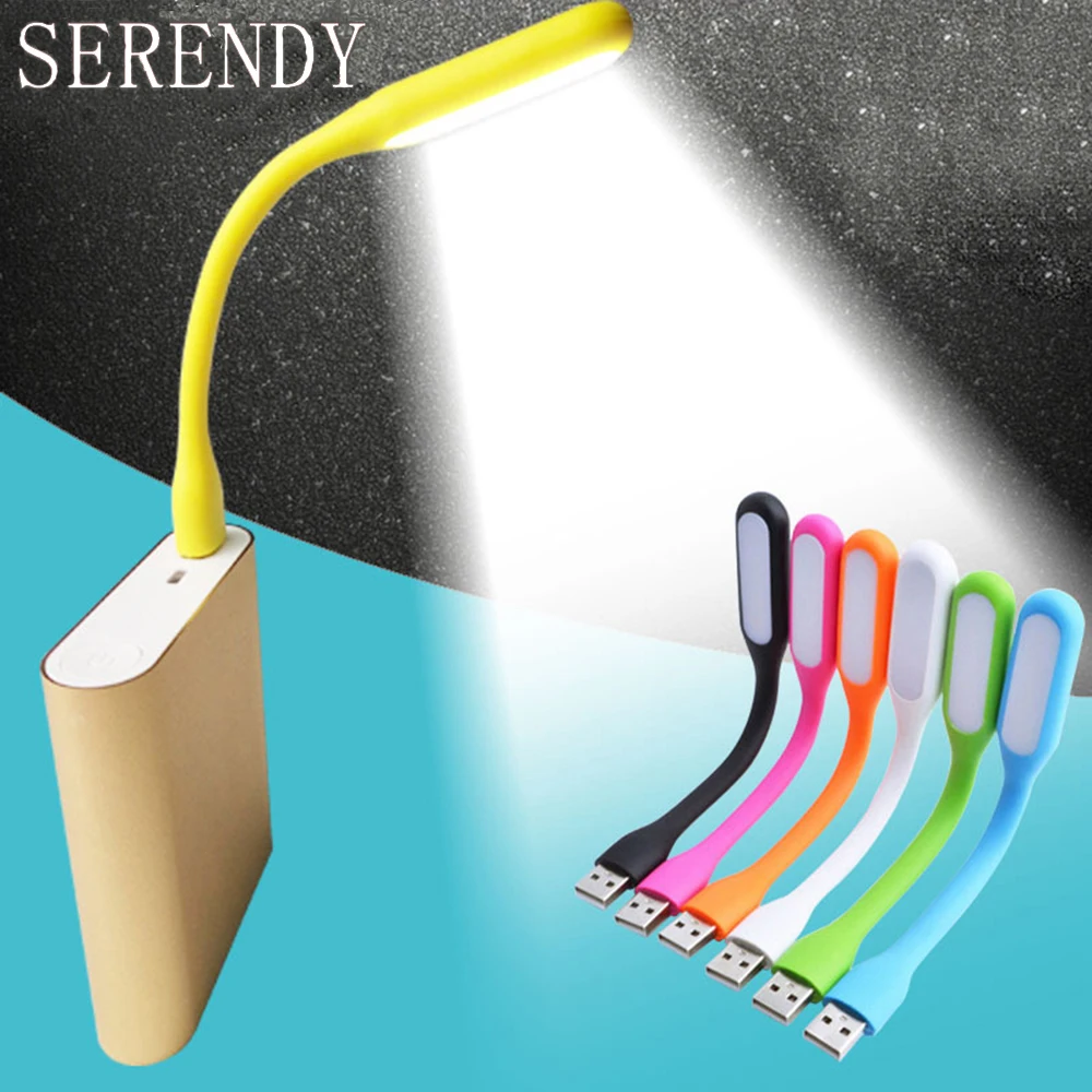 Flexo LED USB Lamp Book Light Mini Portable USB LED Light Power Bank Portable Notebook LED Reading Desk Light USB Night Lights