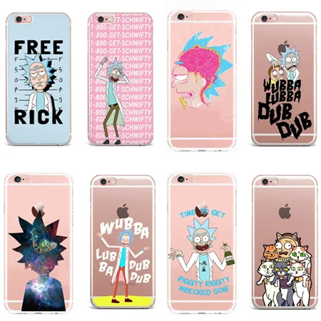 Для Fundas iPhone 8 чехол SE 5s 6S 7 Plus Rick And Morty мягкий жесткий пластиковый 2018 Новое